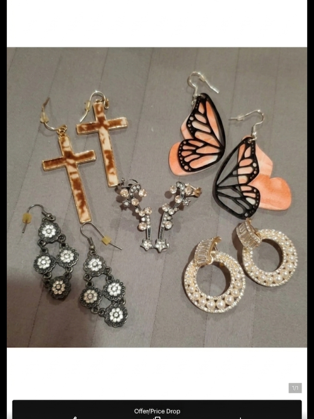 Earrings, Dangles, Animal Print